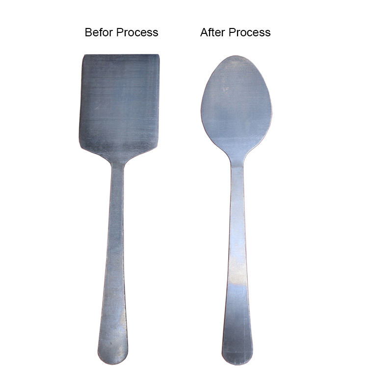 Feeding System For Cutlery Spoon Trimming