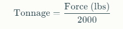 Since 1 ton=2000 pounds