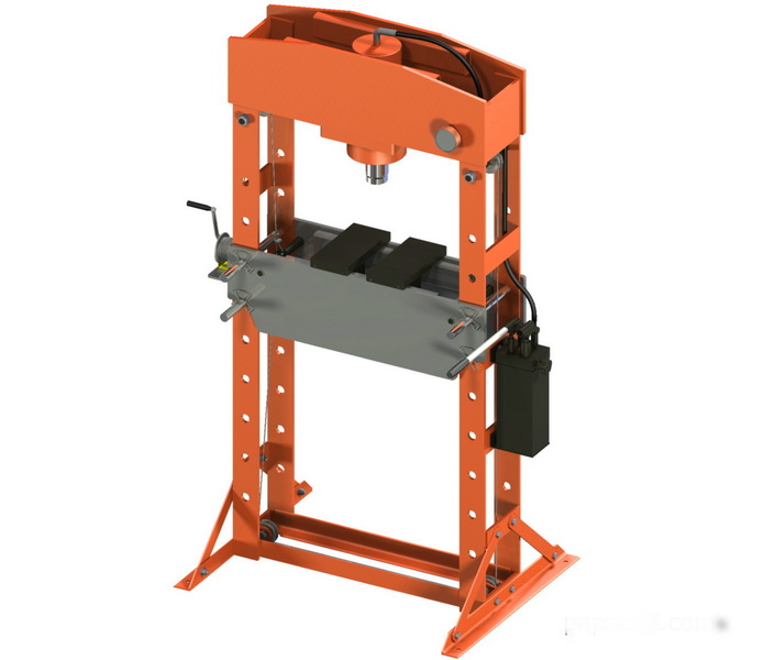 a hydraulic press contains 0.25 m
