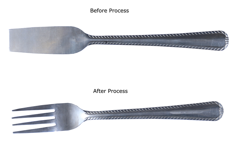 Automatic Feeder For Cutlery Fork Punching 2 In 1